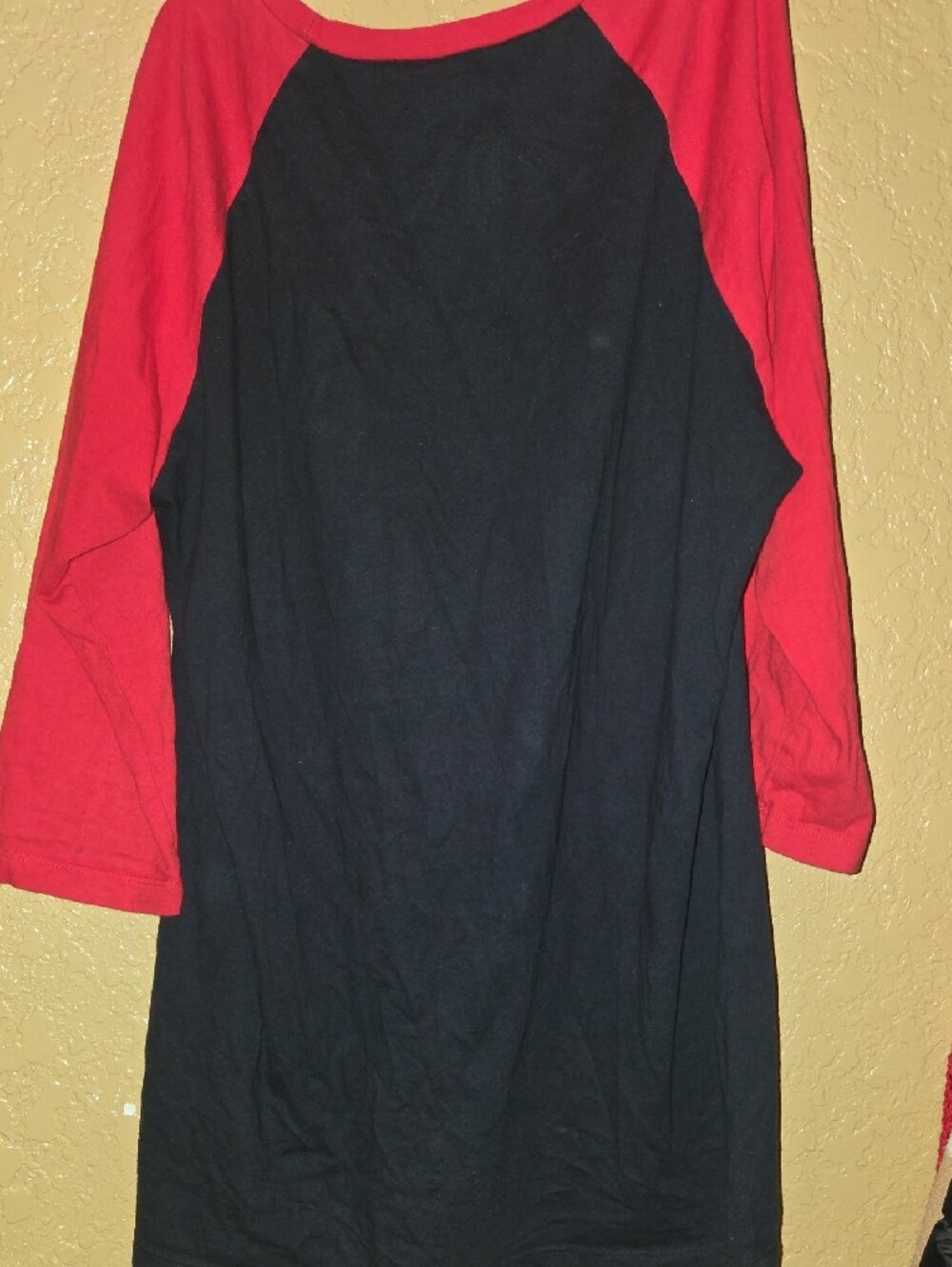 Elvis 50th Anniversary Raglan Long Sleeve Tee - Red/Black - Picture 2 of 3
